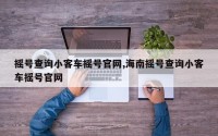 摇号查询小客车摇号官网,海南摇号查询小客车摇号官网